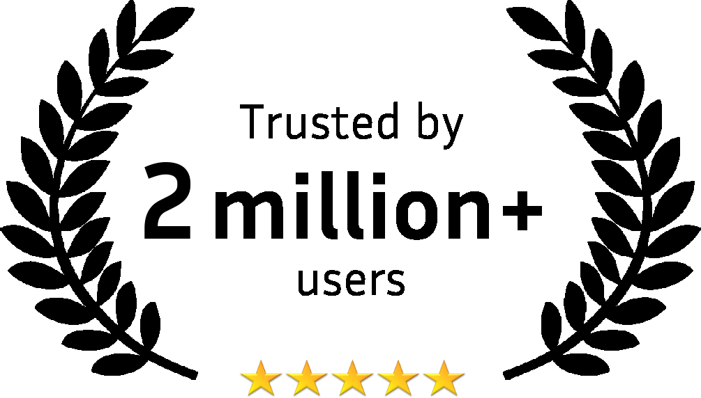 Trusted by over 1 million users